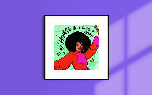 DIANA ROSS Art | It’s My House Art Print | The Supremes | Disco Art | Music Poster | DISCO | Motown | approx 8x8 Art Print